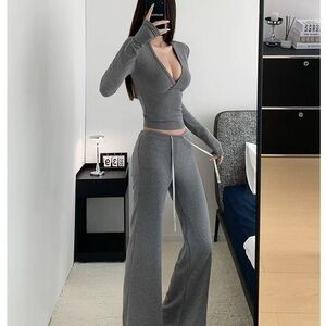 Urban Outfitters Gray Wide Leg Pants